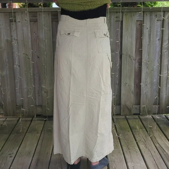 Hemp Blend Long Skirt - Picture 3 of 5